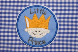 Button Prince,gestickt