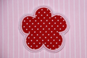 Blume Punktestoff rot/wei�(9)