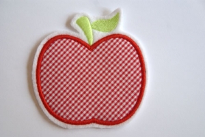 Apfel mit Vichykaro