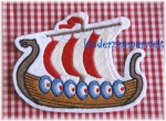 Wikingerboot, gestickt