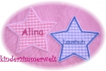 Applikation Stern mit Wunschnamen