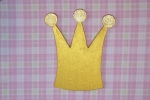 Dekokrone gold mit Glitzerkugeln, Modell D