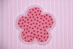 Blume Punktestoff rosa/rot(7)