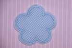 Blume Vichykaro blau/wei�(12)