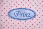 Schriftzug Prinz, oval