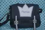 Kindertasche dunkelblau, Appli mit Wunschname