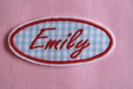 Namensschild Modell “Emily” Oval