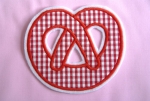 Brezel, vichy rot