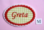 Namensschild Modell Greta (M)