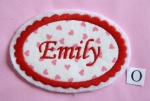 Namensschild Modell Emily (O)