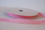 Bastelband Karo,10mm, rosa