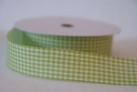 Bastelband Karo,25mm, hellgr�n