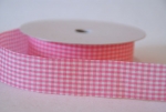 Bastelband Karo,25mm, rosa