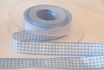 Karoband 15mm, hellblau