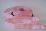 Karoband 15mm, rosa