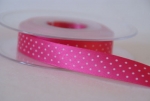 Satin-Punkteband 15mm, pink