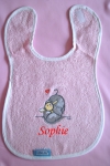 Babylatzen,rosa, Elefant, mit Wunschnamen