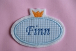 Namenssschild mit Krone 