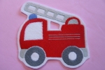 Feuerwehrauto gestickt